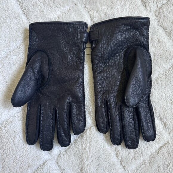 Martelli Glove Factory | Handcrafted Leather, Cashmere Lined Gloves | Size 8.5 - Picture 5 of 8